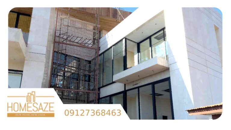 نمای بازسازی شده ساختمان ویلایی