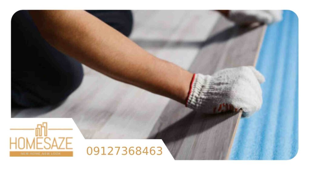 اجرای مرحله کفسازی برای بارسازی داخلی