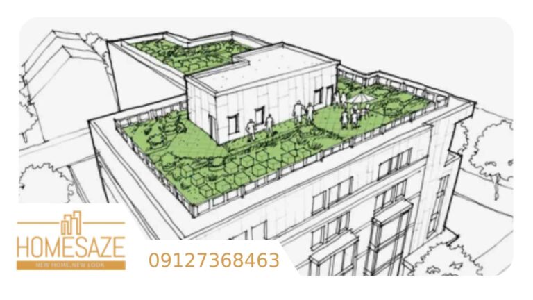 نمونه طراحی روف گاردن