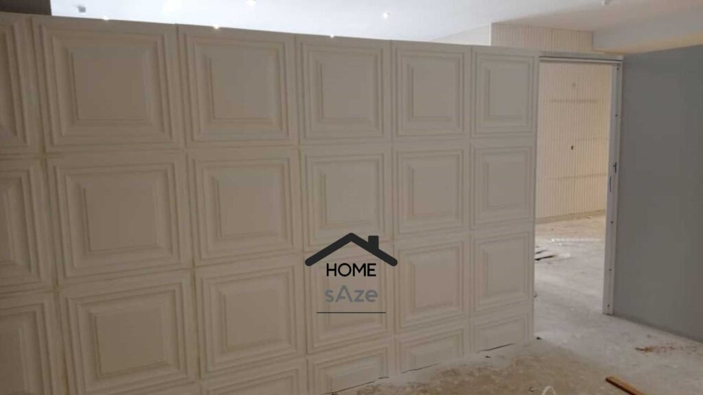 عکس پانل گچی قبل از رنگ آمیزی