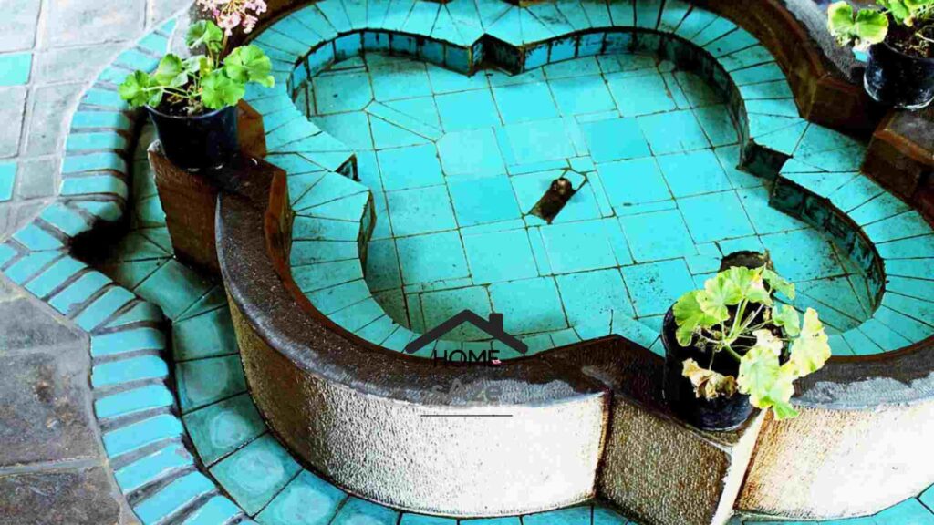 اجرای حوض در طراحی پشت بام سنتی ایرانی