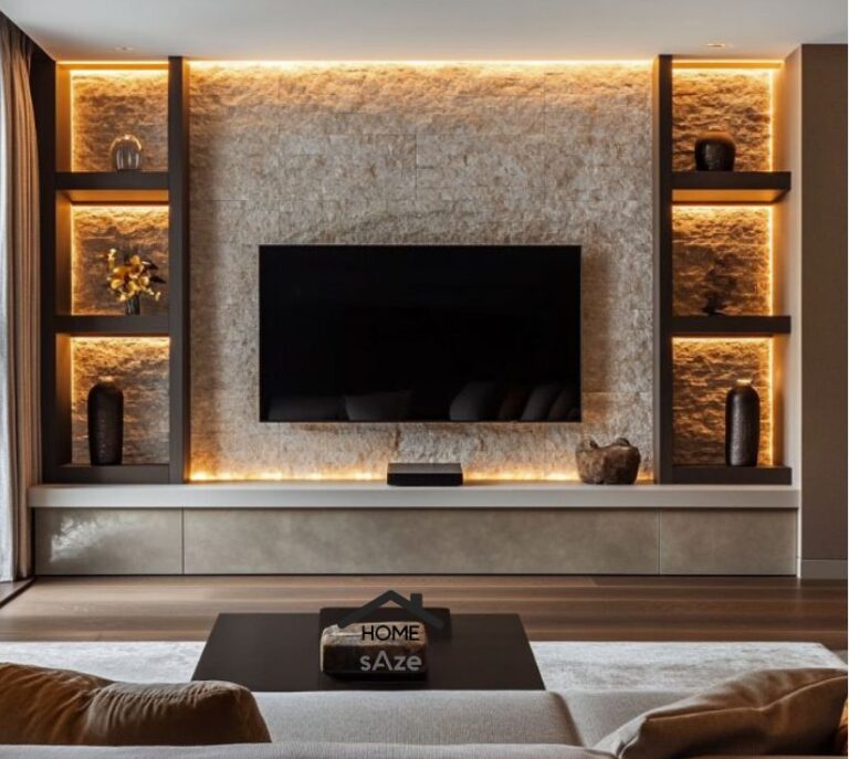 تی وی وال سنگی با میز