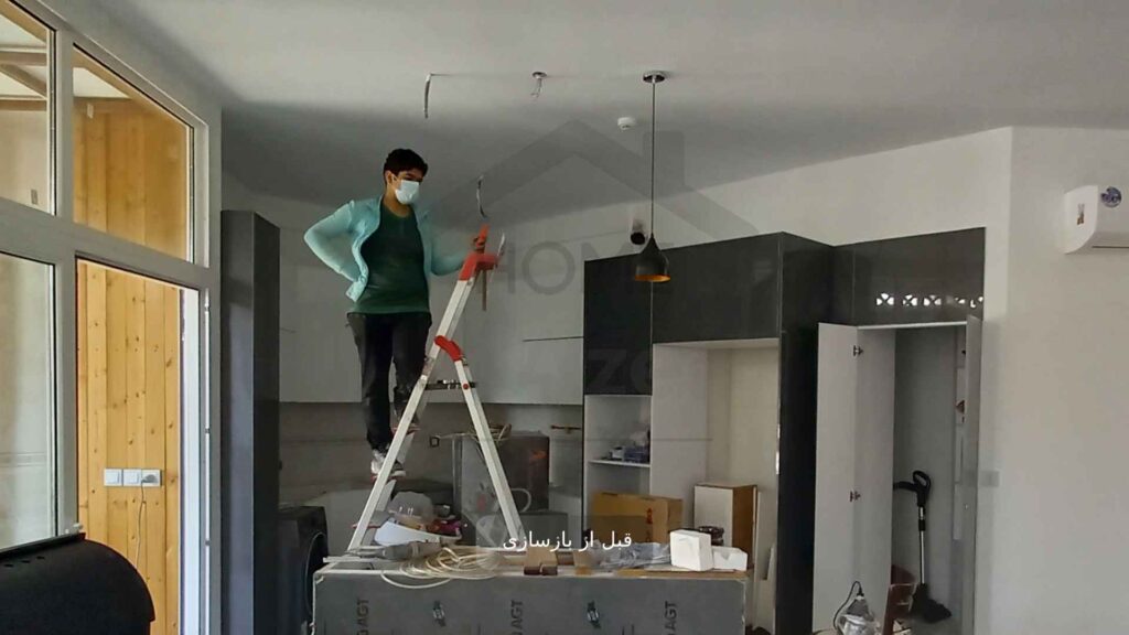 تیم اجرایی هوم سازه در حال بازسازی