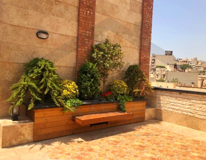 اجرای فلاور باکس ترموود با نیمکت