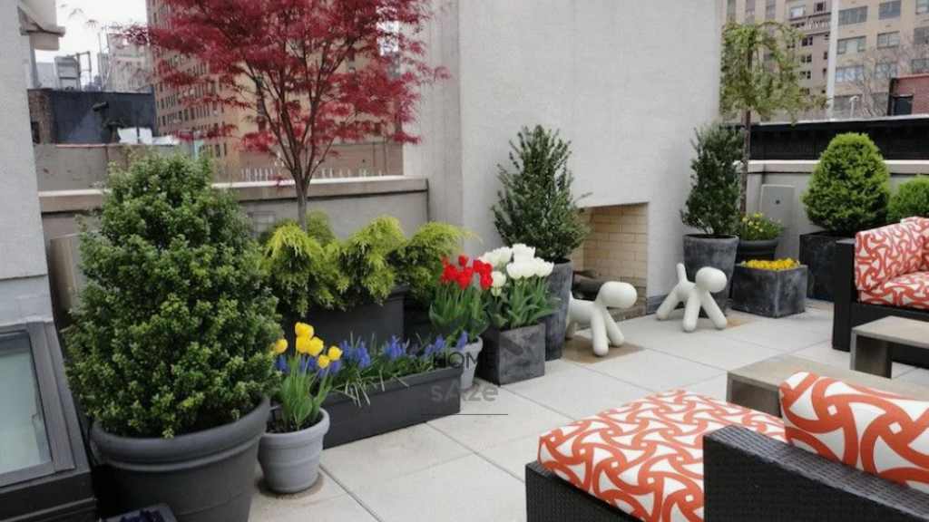 استفاده از گیاهان مناسب روف گاردن ساده