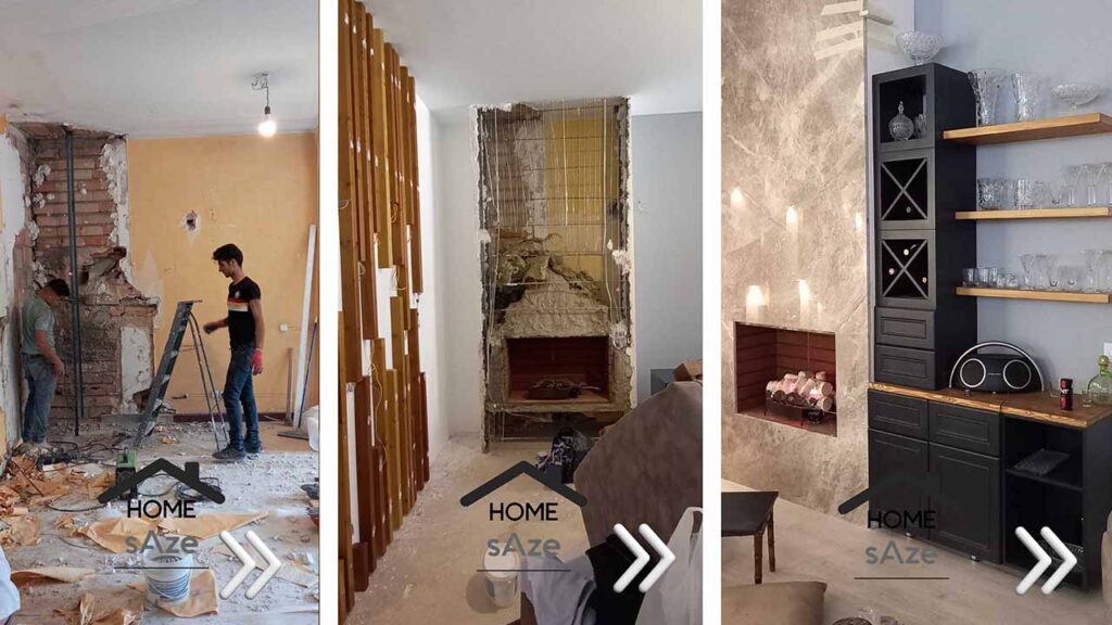 اجرای شومینه